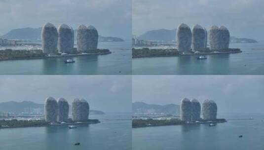 海南凤凰岛航拍空镜高清在线视频素材下载