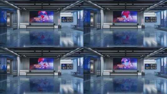 3D虚拟电视演播室新闻Ab2 2高清在线视频素材下载