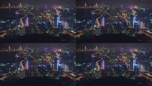 深圳南山城市夜景高清在线视频素材下载