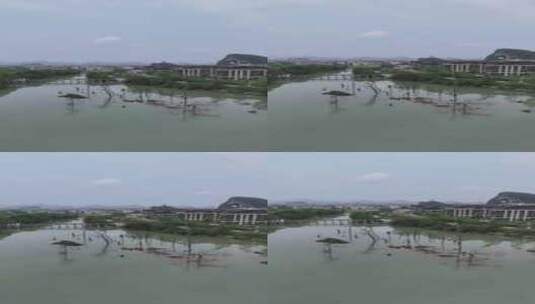 桂林漓江江边江景房楼盘航拍高清在线视频素材下载