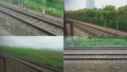 火车轨道交通运输行驶实拍高清在线视频素材下载
