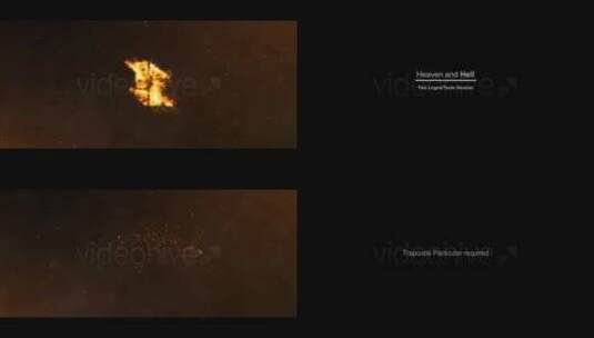 天堂地狱LOGO展示电影预告AE模板高清AE视频素材下载