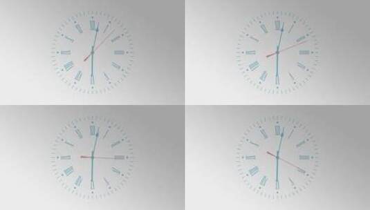 模拟真实钟表 时间 手表 透明通道高清AE视频素材下载