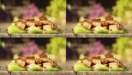 瓦块鱼自制烤鱼高清在线视频素材下载