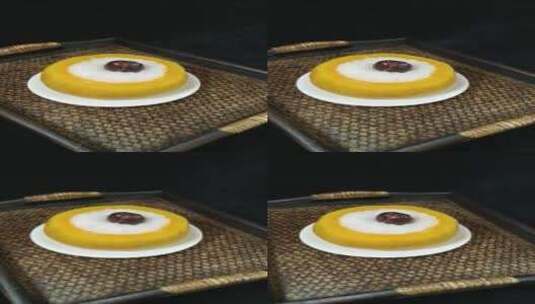 南瓜煲饭美食实拍4k视频旋转展示高清在线视频素材下载