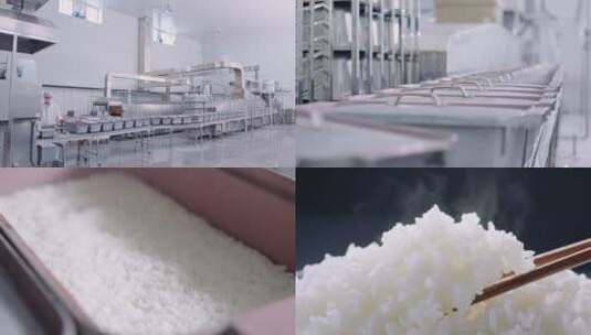 米饭生产线高清在线视频素材下载