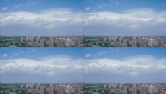 【4K】北京蓝天沙尘暴雨来袭延时高清在线视频素材下载