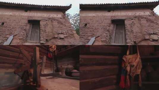 实拍农村生活破旧房屋视频素材高清在线视频素材下载