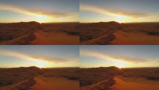 沙漠日出延时摄影高清在线视频素材下载