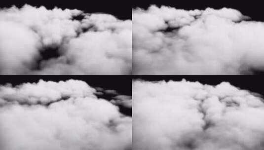 【Alpha通道】白色云朵云海云雾烟云雾气高清在线视频素材下载