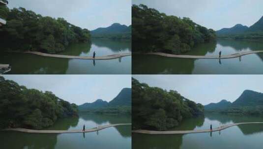 广西柳州山水风景龙潭公园高清在线视频素材下载