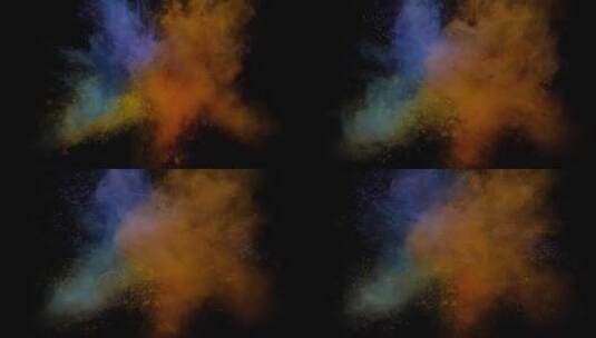 4k多彩粉尘粒子爆炸特效覆盖叠加视频素材16高清在线视频素材下载