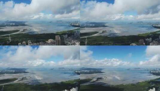 深圳南山区深圳湾大桥高清在线视频素材下载