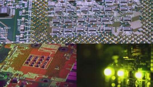 微芯片、芯片、处理器的内部结构高清在线视频素材下载