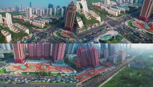 深圳城市建筑十字路口交通高清在线视频素材下载