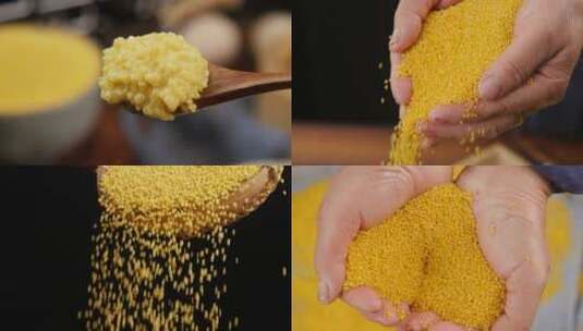 大黄米饭高清在线视频素材下载