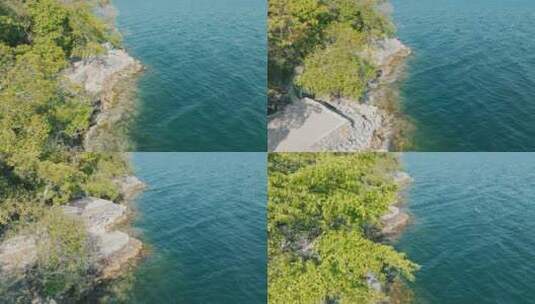 航拍4K抚仙湖生态环境海岸岛屿宣传片素材高清在线视频素材下载