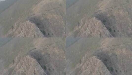 苏州翡春湖树山矿坑航拍高清在线视频素材下载