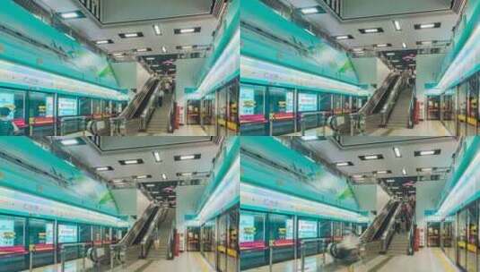 广州_APM地铁站台延时4K高清在线视频素材下载