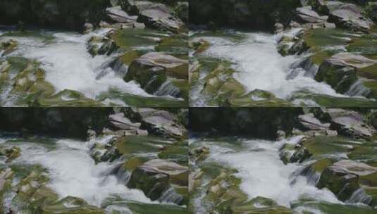 山间的小溪水高清在线视频素材下载
