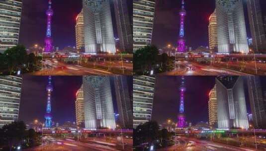 上海浦东新区中国街路高清在线视频素材下载