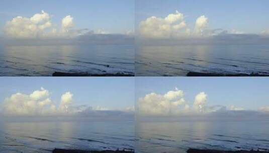 大气震撼海边蓝天白云风景视频素材高清在线视频素材下载