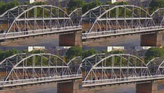 4K兰州黄河大桥人文高清在线视频素材下载