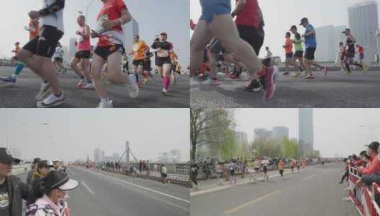 马拉松赛事合集4k升格高清在线视频素材下载