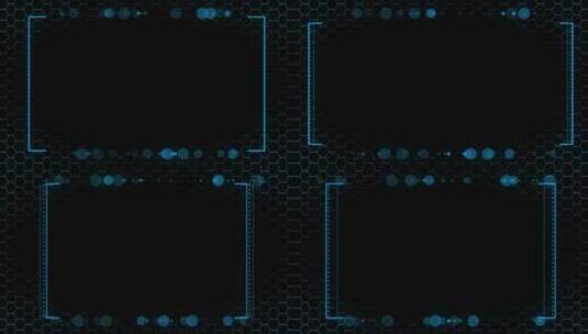 科技感线框城市LED大屏幕VJ循环DJ素材28高清在线视频素材下载