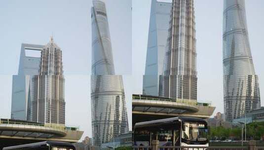 上海城市地标建筑高清在线视频素材下载