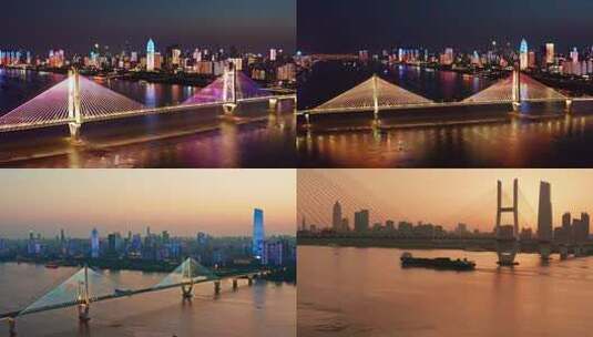 武汉地标航拍合集宣传片4k素材高清在线视频素材下载