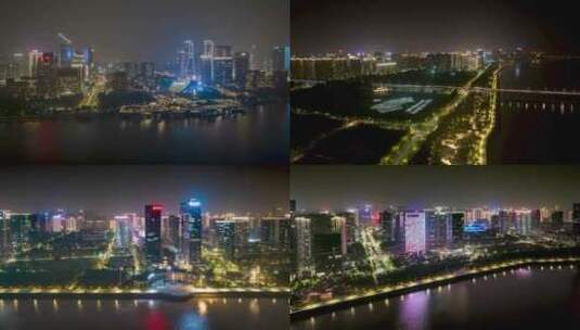 8K杭州夜景延时高清在线视频素材下载