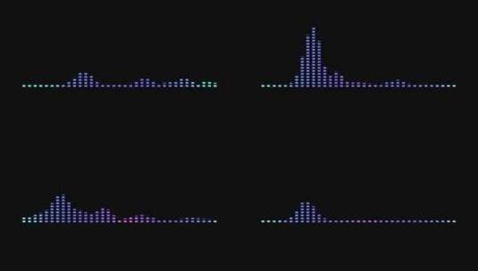 透明通道 音乐图形均衡器韵律节奏跳动高清在线视频素材下载
