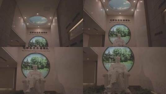 地拍武汉东湖梅岭一号空镜雕像高清在线视频素材下载