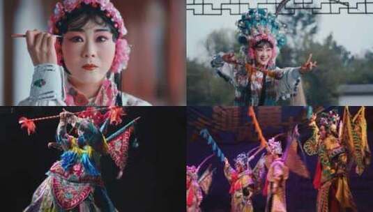 【合集】戏剧演员化妆表演国粹中国传统文化高清在线视频素材下载