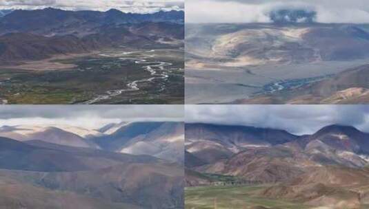 4K航拍西藏珠峰古堡光影变幻高清在线视频素材下载