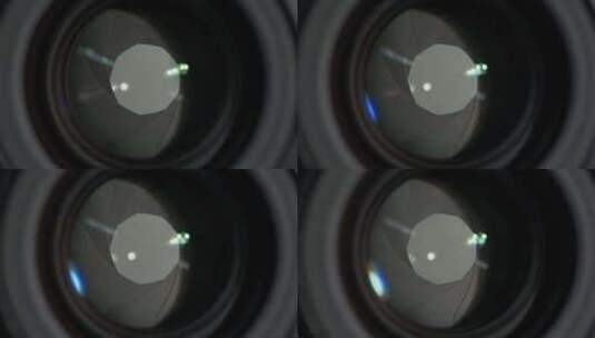 机械手动镜头光圈叶片镀膜高清在线视频素材下载