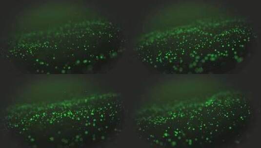 绿色闪烁粒子 背景 颗粒 灰尘高清在线视频素材下载
