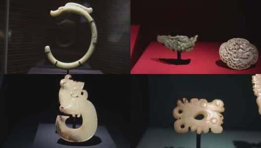 （合集）文物国宝龙形玉器龙年中国龙高清在线视频素材下载