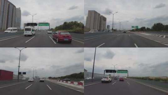 杭州德胜立交桥汽车第一视角高清在线视频素材下载