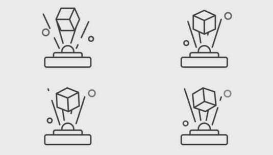 增强现实线动画高清在线视频素材下载