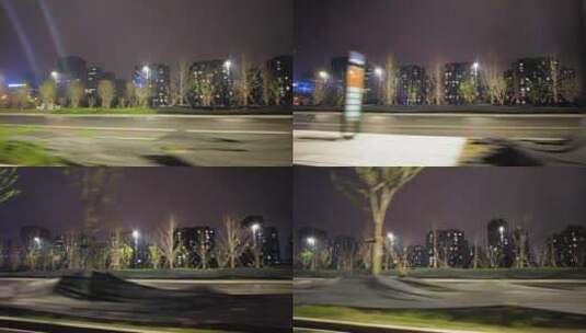 城市夜景开车视频素材高清在线视频素材下载