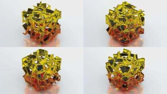 缓慢变形3D Cube 37高清在线视频素材下载