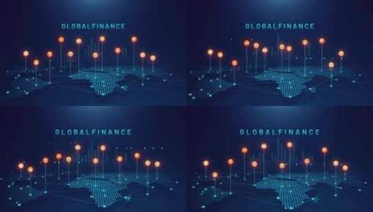 Golabal金融投资业务高清在线视频素材下载