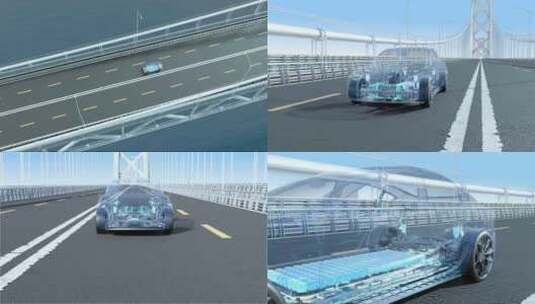 智慧无人驾驶新能源汽车高清在线视频素材下载
