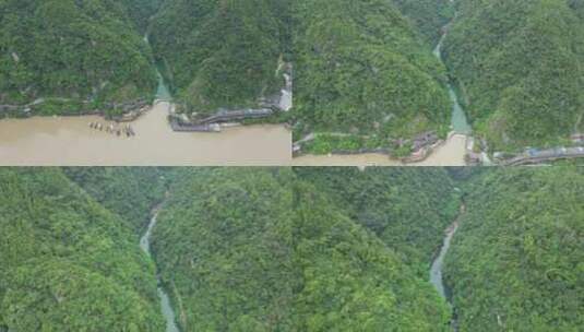 湖北宜昌三峡人家5A景区航拍高清在线视频素材下载