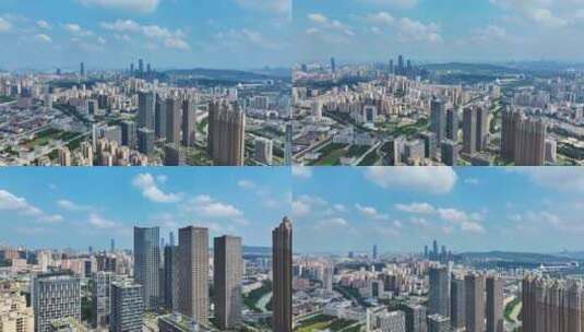 南宁青秀区城市风光航拍视频素材高清在线视频素材下载