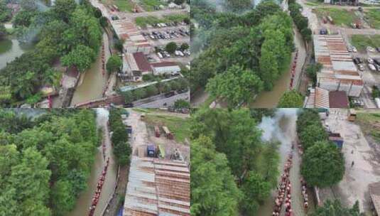 中国广东省广州市天河汇彩路深涌招景高清在线视频素材下载