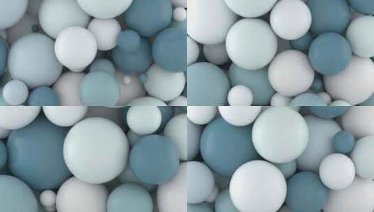 球，膨胀，彩色，柔和的颜色高清在线视频素材下载