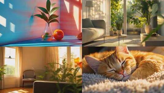 合集 安静温馨的家居环境 温暖阳光的家园高清在线视频素材下载